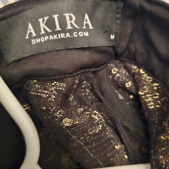 Akira women\'s Gold and Black Sequence Dress medium